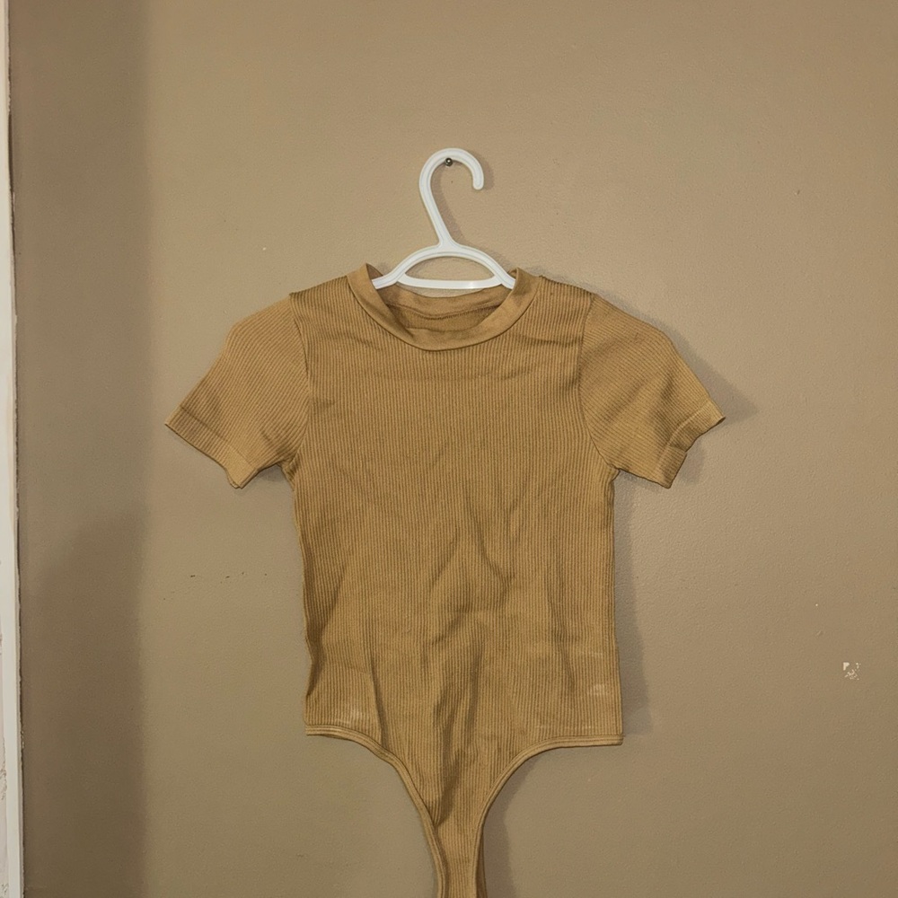 Forever 21 Tan Bodysuit One Piece
